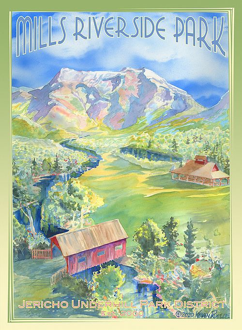 Mills Riverside Park Poster